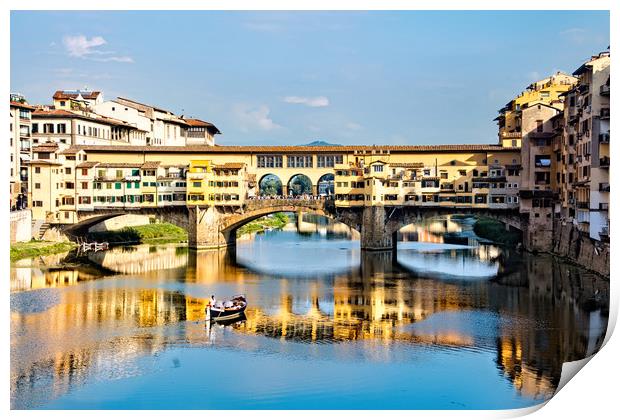 Ponte Vecchio, Florence Print by Geoff Storey