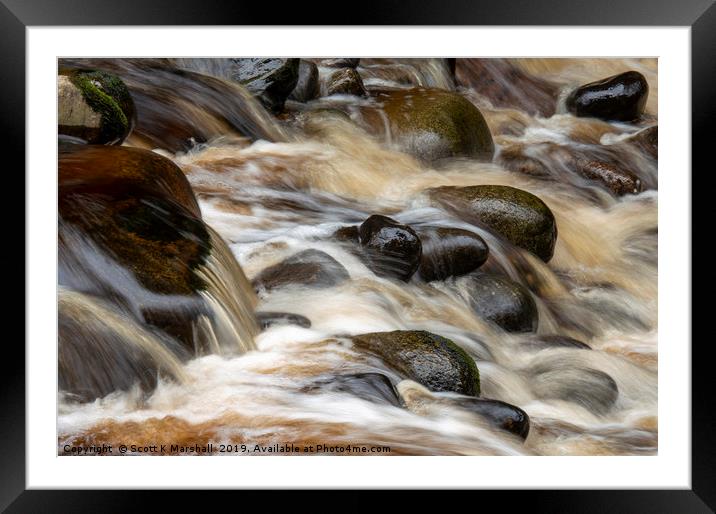 River Findhorn Flow Framed Mounted Print by Scott K Marshall