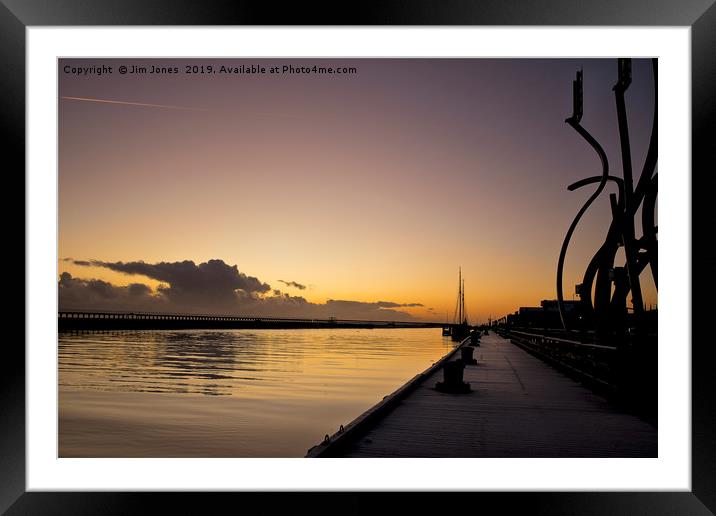 Sunrise in Perspective Framed Mounted Print by Jim Jones