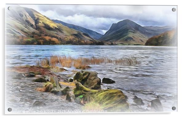 "Painterly Buttermere" Acrylic by ROS RIDLEY