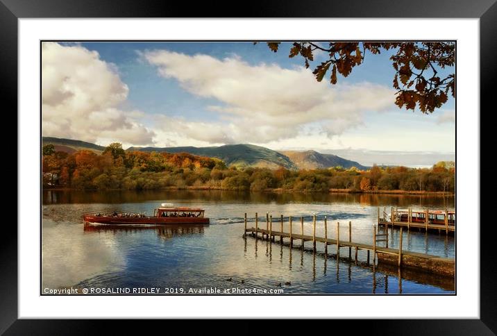 "Autumn sail away" Framed Mounted Print by ROS RIDLEY
