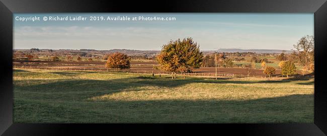 West from Jacksons Panorama Framed Print by Richard Laidler
