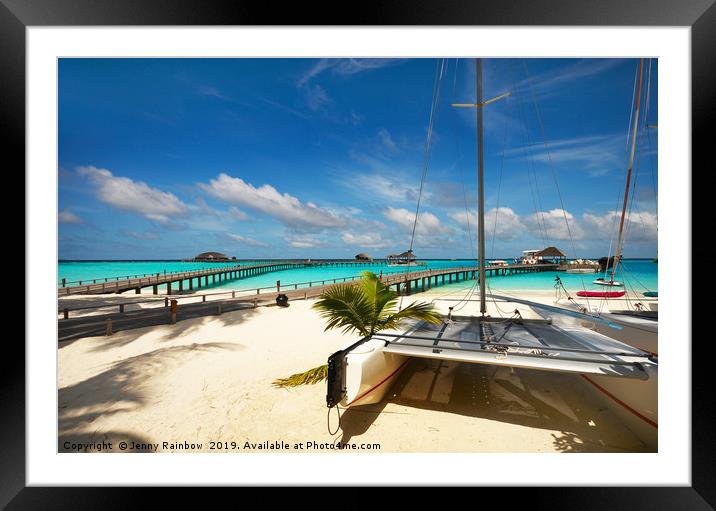 Another Day. Maldives Framed Mounted Print by Jenny Rainbow