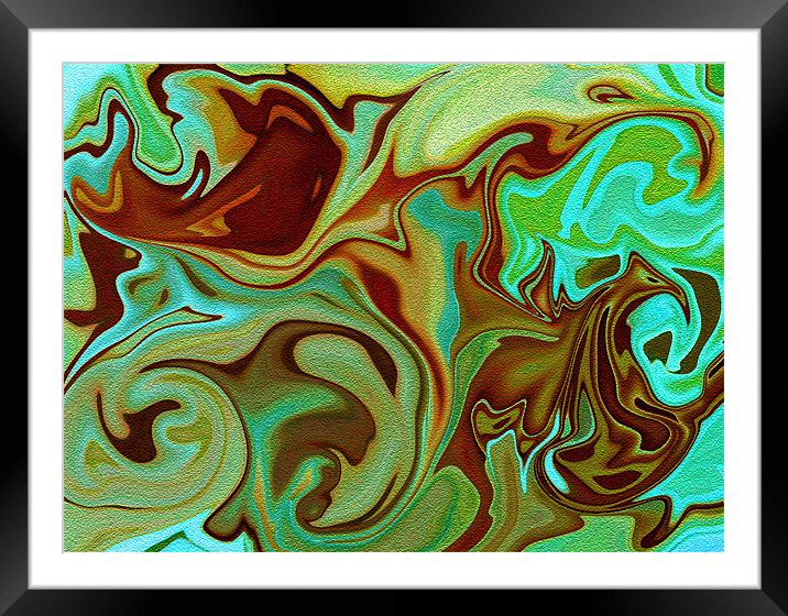 SWIRLS Framed Mounted Print by Ray Bacon LRPS CPAGB