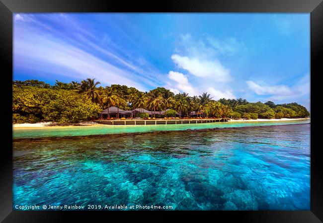 Royal Island Resort. Maldives Framed Print by Jenny Rainbow