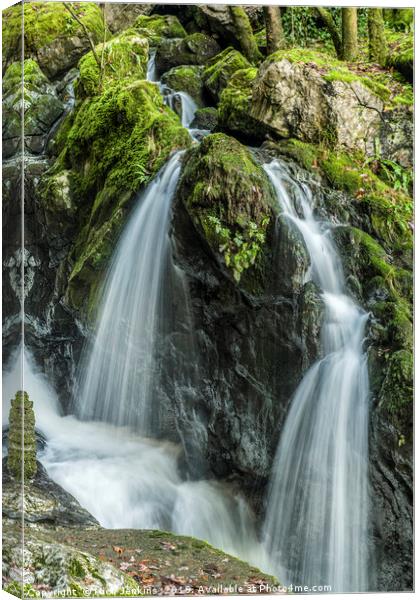 The Sychryd Falls at Pontneddfechan South Wales Canvas Print by Nick Jenkins