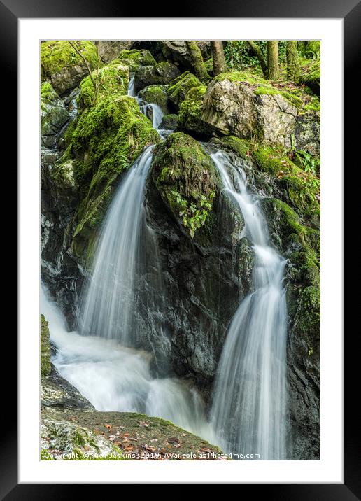 The Sychryd Falls at Pontneddfechan South Wales Framed Mounted Print by Nick Jenkins