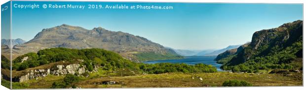 Loch Maree Panorama Canvas Print by Robert Murray