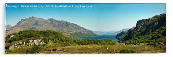 Loch Maree Panorama Acrylic by Robert Murray