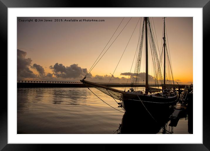 Calm start to the day Framed Mounted Print by Jim Jones
