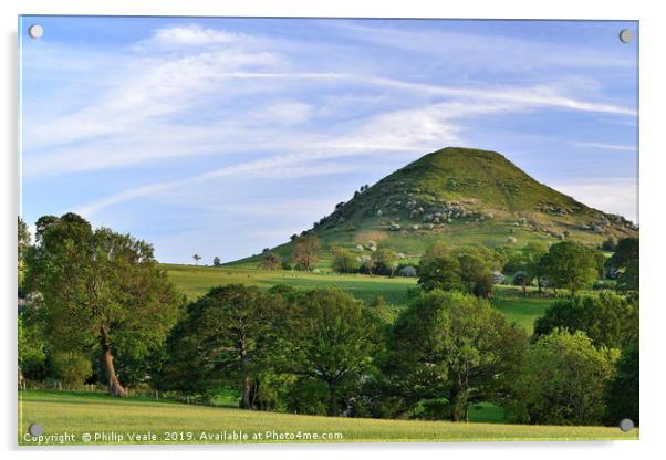 Skirrid Mountain's Springtime Serenade Acrylic by Philip Veale