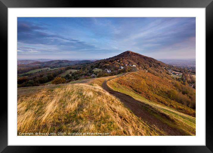 Sweeping View of the Malvern Hills Framed Mounted Print by Bruce Little