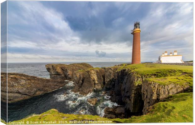 Butt of Lewis Lighthouse Canvas Print by Scott K Marshall