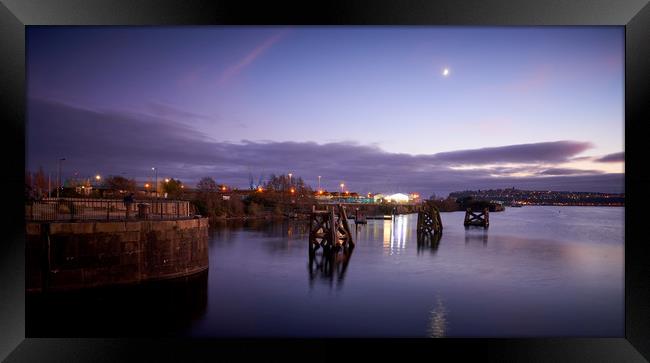 Cardiff Bay Twilight Framed Print by Richard Downs