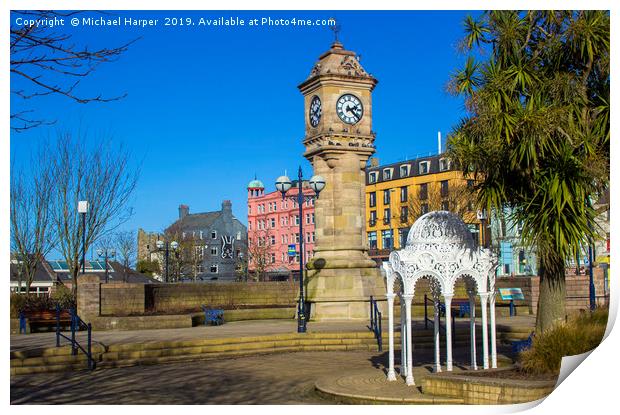 The McKee Clock Tower in Bangor County Down Print by Michael Harper