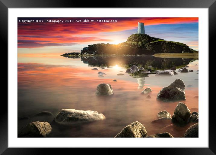 Tŵr Mawr lighthouse, Llanddwyn, Island of Dreams Framed Mounted Print by K7 Photography