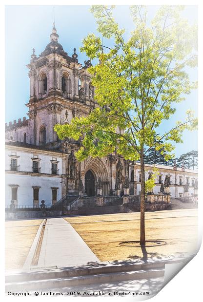Alcobaça Monastery in Portugal Print by Ian Lewis