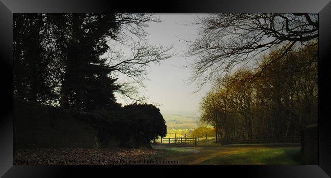 A Glimpse of Lower Wharfedale Framed Print by Steven Watson