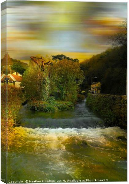 Ever Flowing Waters Canvas Print by Heather Goodwin