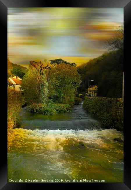 Ever Flowing Waters Framed Print by Heather Goodwin