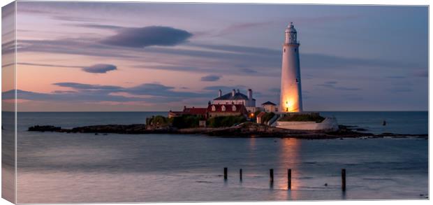 Dusk at St Marys Canvas Print by Naylor's Photography