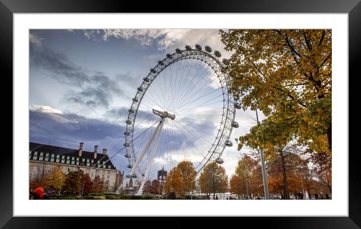 The London Eye Framed Mounted Print by paul green