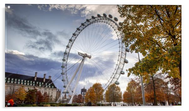 The London Eye Acrylic by paul green