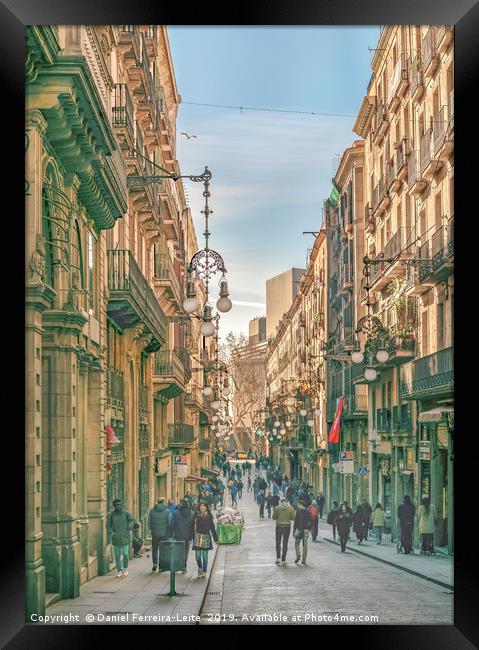 El Gotico District, Barcelona, Spain Framed Print by Daniel Ferreira-Leite