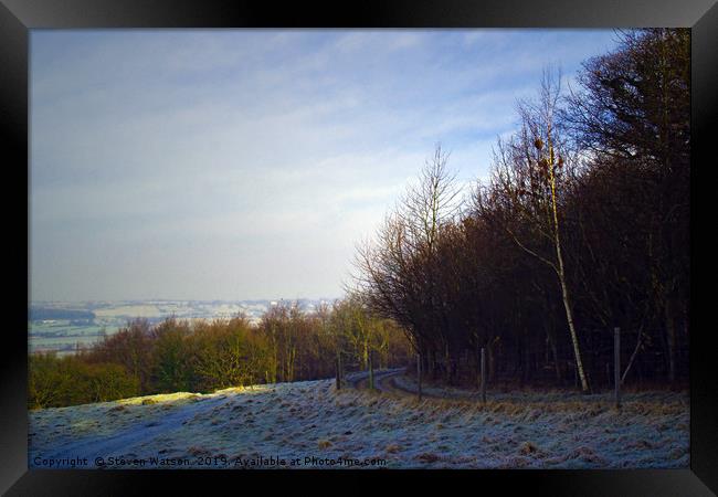 A Cold Day at Harewood Framed Print by Steven Watson