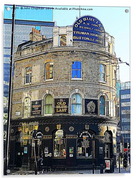 The Old Blue Last Public House, London  Acrylic by John Chapman