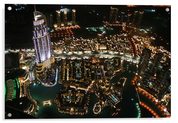 Downtown Dubai Acrylic by David Gardener
