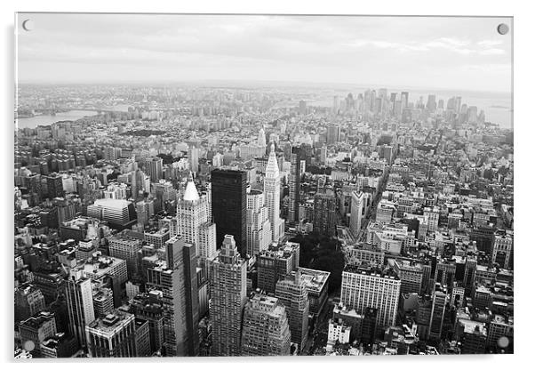 New York Skyline Acrylic by David Gardener