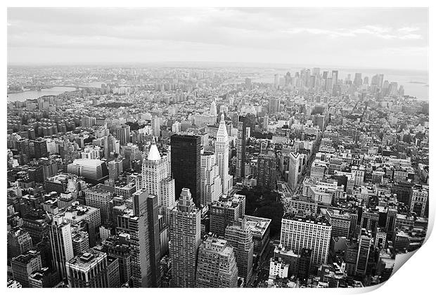 New York Skyline Print by David Gardener