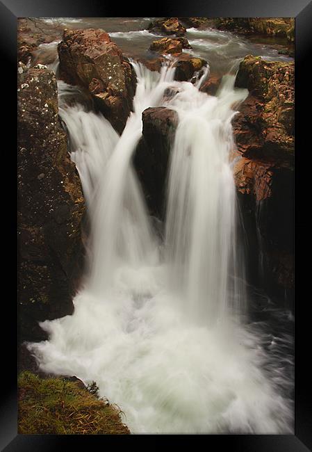 Water of Nevis Falls Framed Print by Jacqi Elmslie
