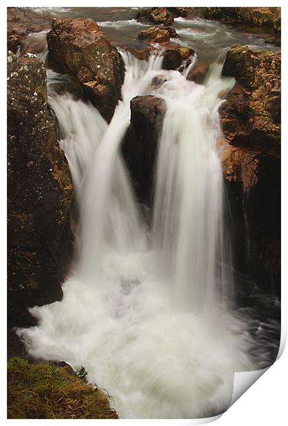 Water of Nevis Falls Print by Jacqi Elmslie