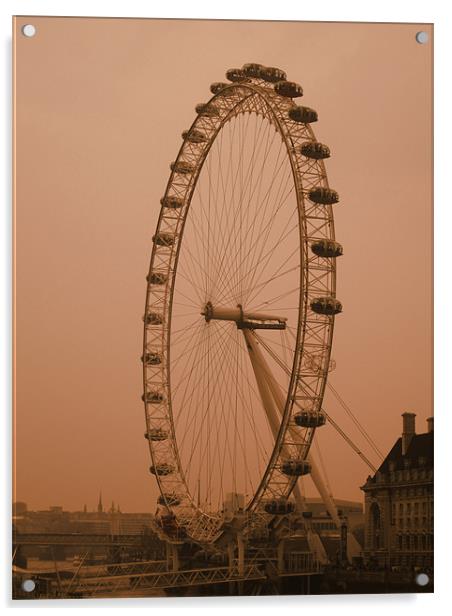 The London Eye Acrylic by kelly Draper