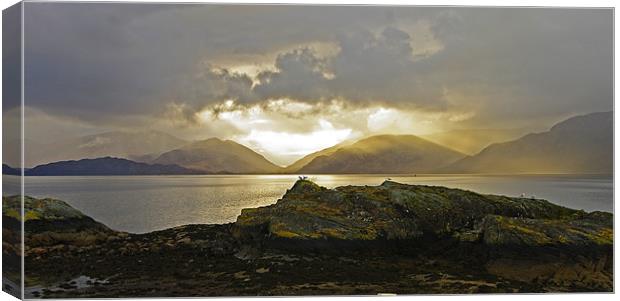 Sunset Over Loch Linnhe Canvas Print by Jacqi Elmslie