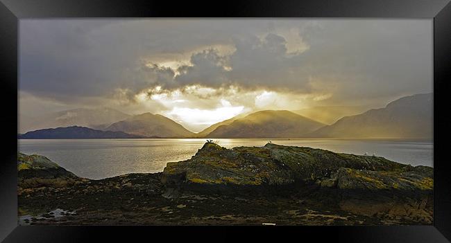 Sunset Over Loch Linnhe Framed Print by Jacqi Elmslie