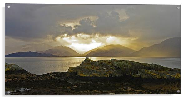 Sunset Over Loch Linnhe Acrylic by Jacqi Elmslie
