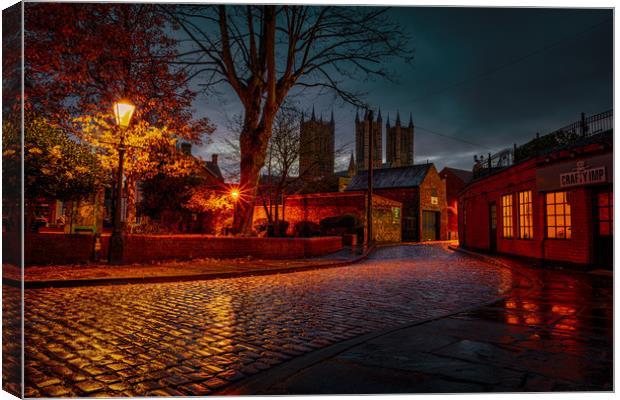 St Paul's Lane - Lincoln  Canvas Print by Andrew Scott