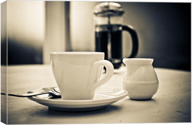 Coffee for One Canvas Print by Chris Walker