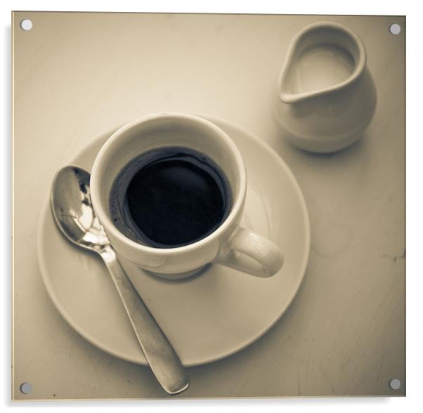 Espresso with Milk Acrylic by Chris Walker