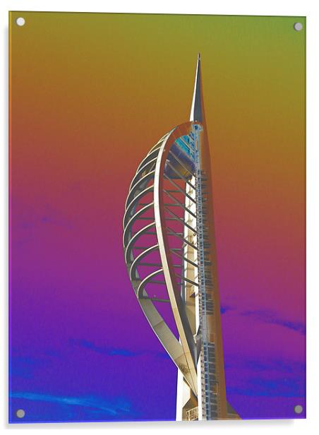 Spinnaker Tower Acrylic by kelly Draper