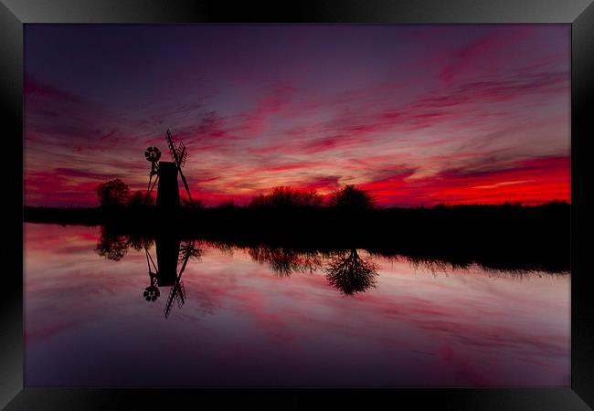 Stunning Norfolk Sunset mark 2 Framed Print by Paul Macro
