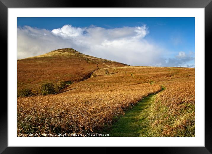 Sugar Loaf Mountain in Autumn Embrace. Framed Mounted Print by Philip Veale