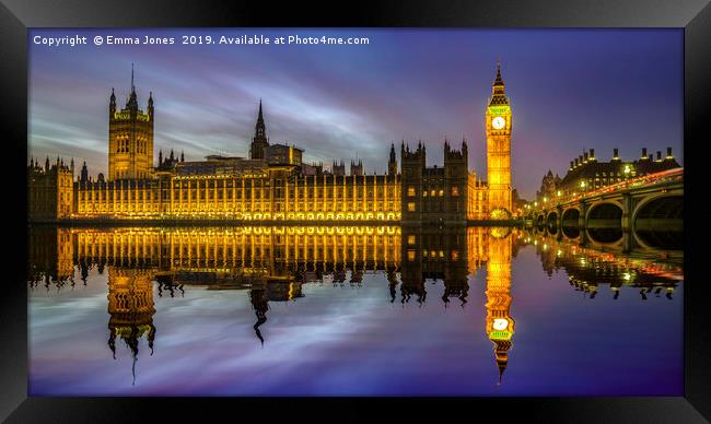 The Palace of Westminster Framed Print by E J T Photography
