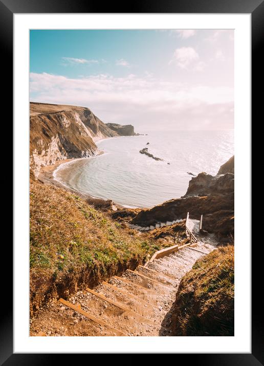 Step to the beach Framed Mounted Print by Dan Davidson