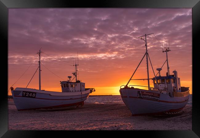 Danish sunset Framed Print by Thomas Schaeffer