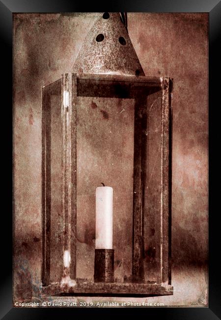 Vintage Lamp Framed Print by David Pyatt