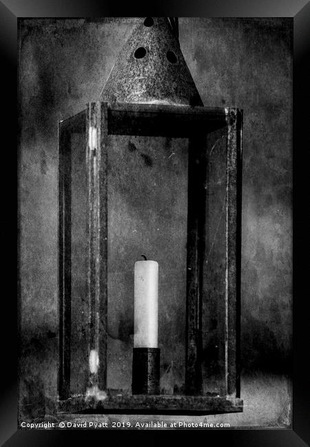 Vintage Lamp  Framed Print by David Pyatt
